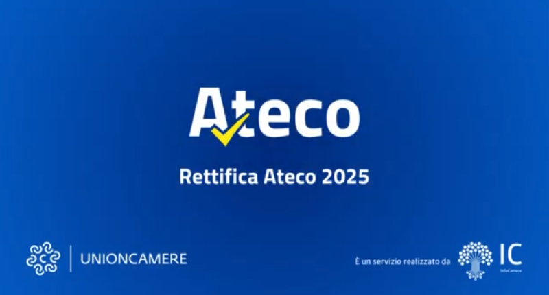 rettifica ateco 2025