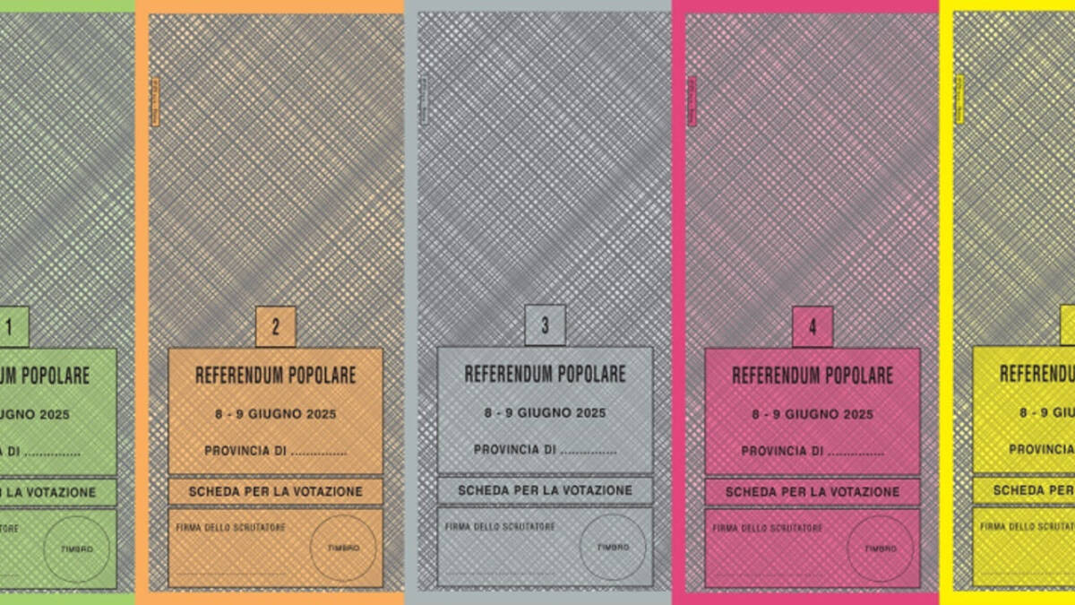 fac simile scheda referedum 2025